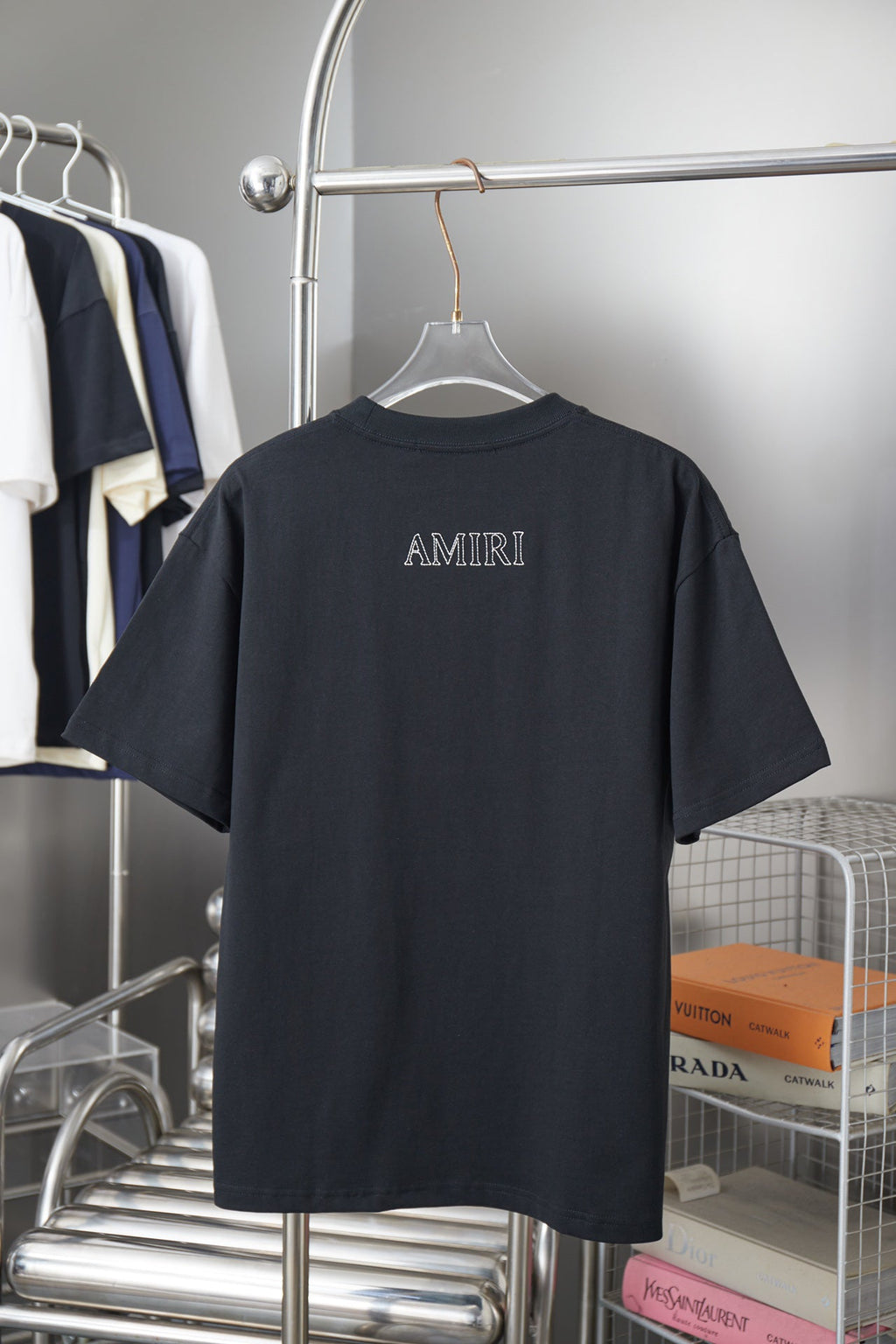 AMIRI MA Monogram Pocket Crew‑Neck Short‑Sleeve T‑Shirt