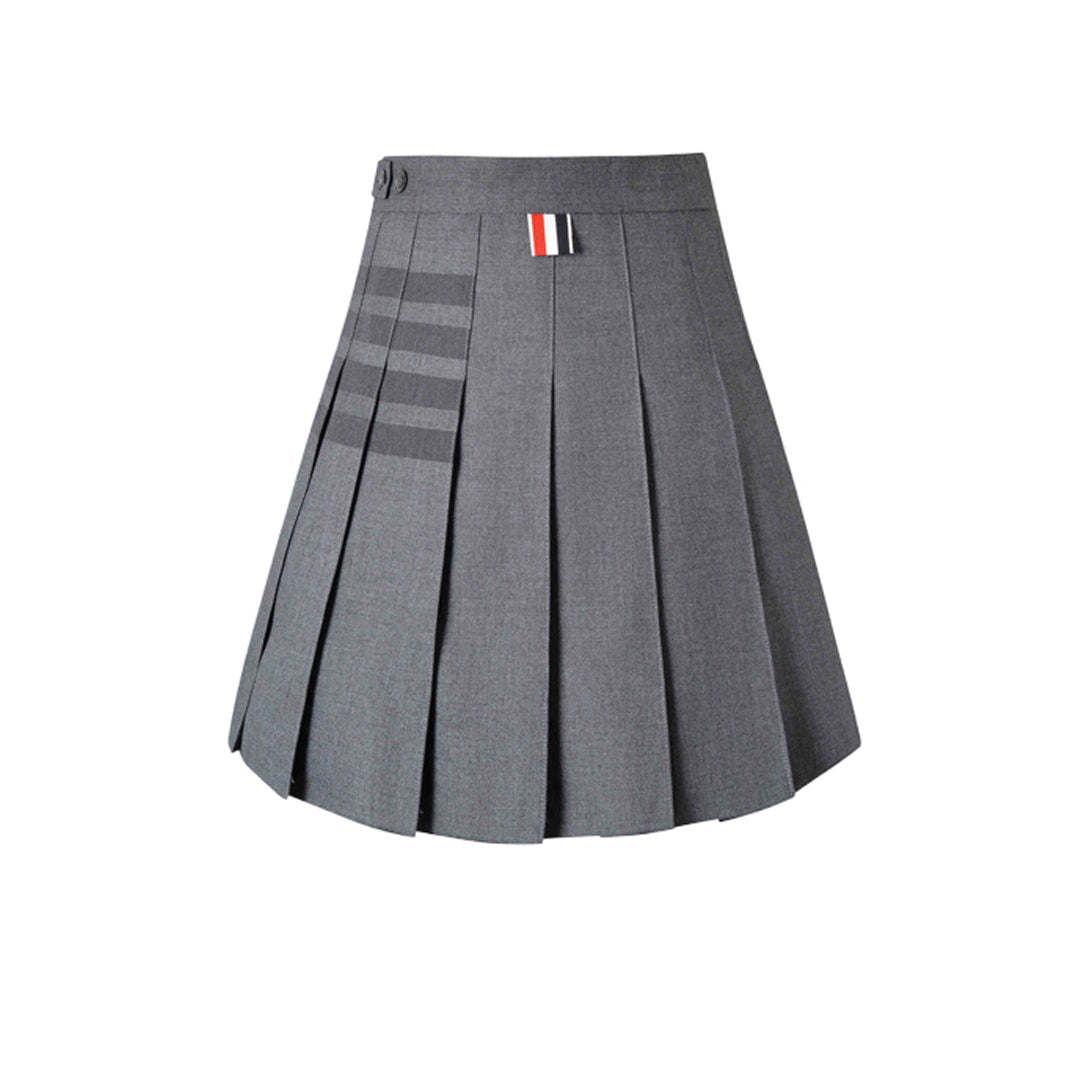 Women's 4-Bar Pleated Mini Skirt | Thom Browne